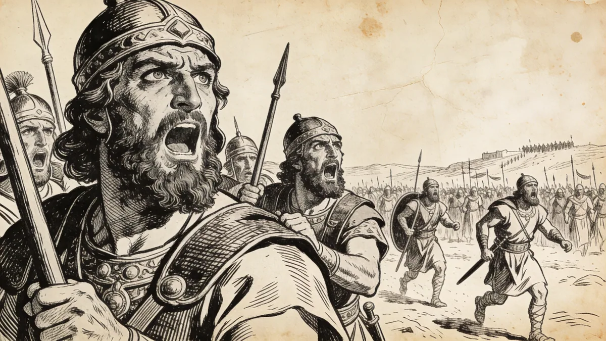 Visual depiction of 1 Samuel 4