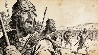 Visual depiction of 1 Samuel 4