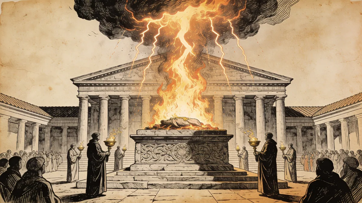 Visual depiction of 2 Chronicles 7