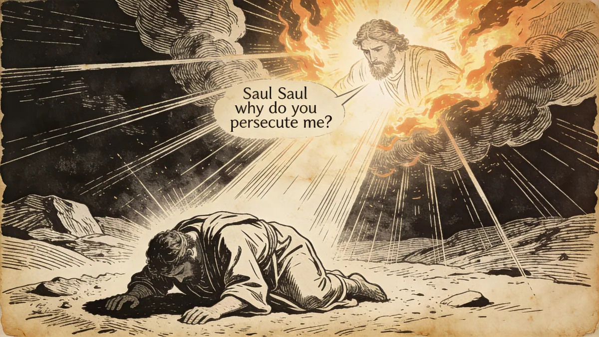 Visual depiction of Acts 9