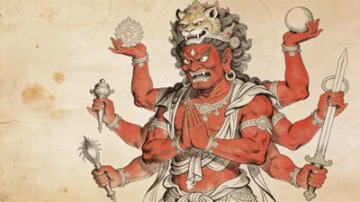 Visual depiction of Aizen Myōō