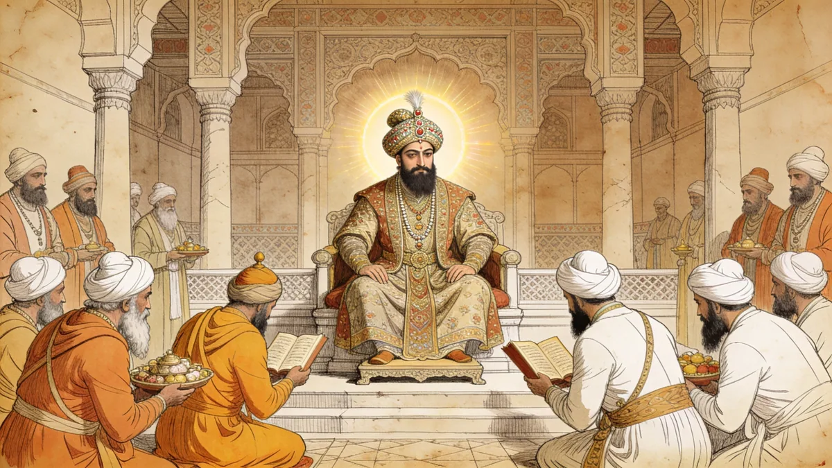 Visual depiction of Akbar the Great