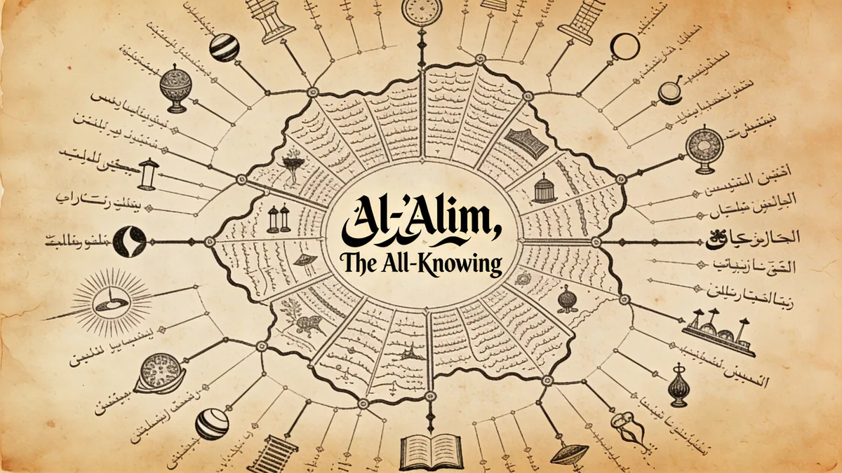 Visual depiction of Al-'Alim