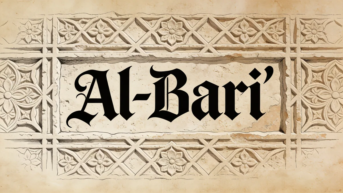 Visual depiction of Al-Bari'