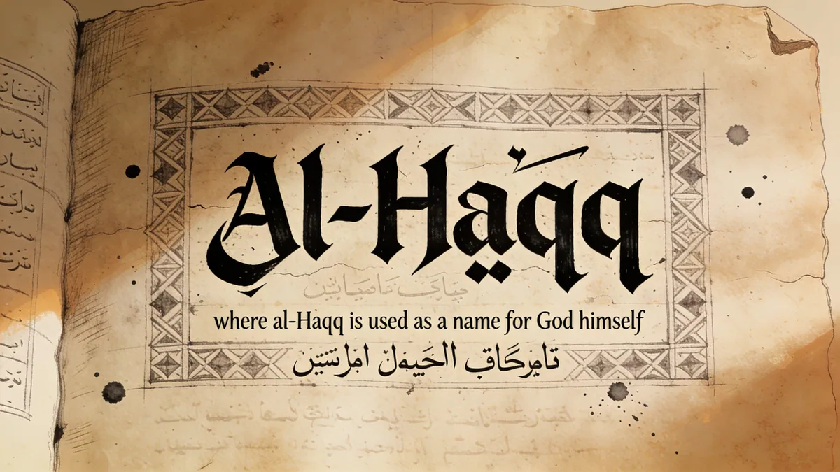 Visual depiction of Al-Haqq