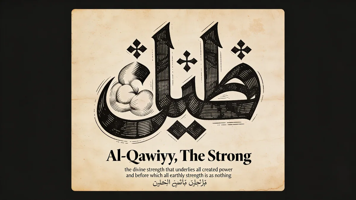 Visual depiction of Al-Qawiyy