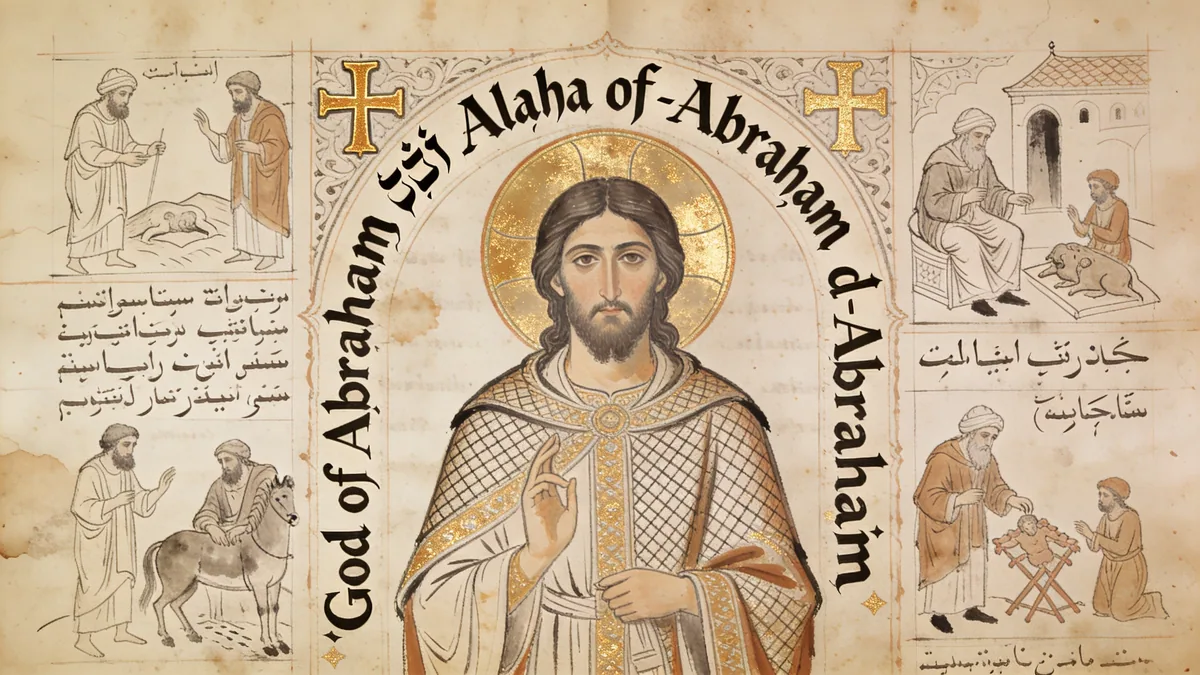 Visual depiction of Alaha d-Abraham