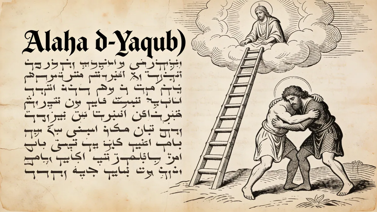Visual depiction of Alaha d-Yaqub