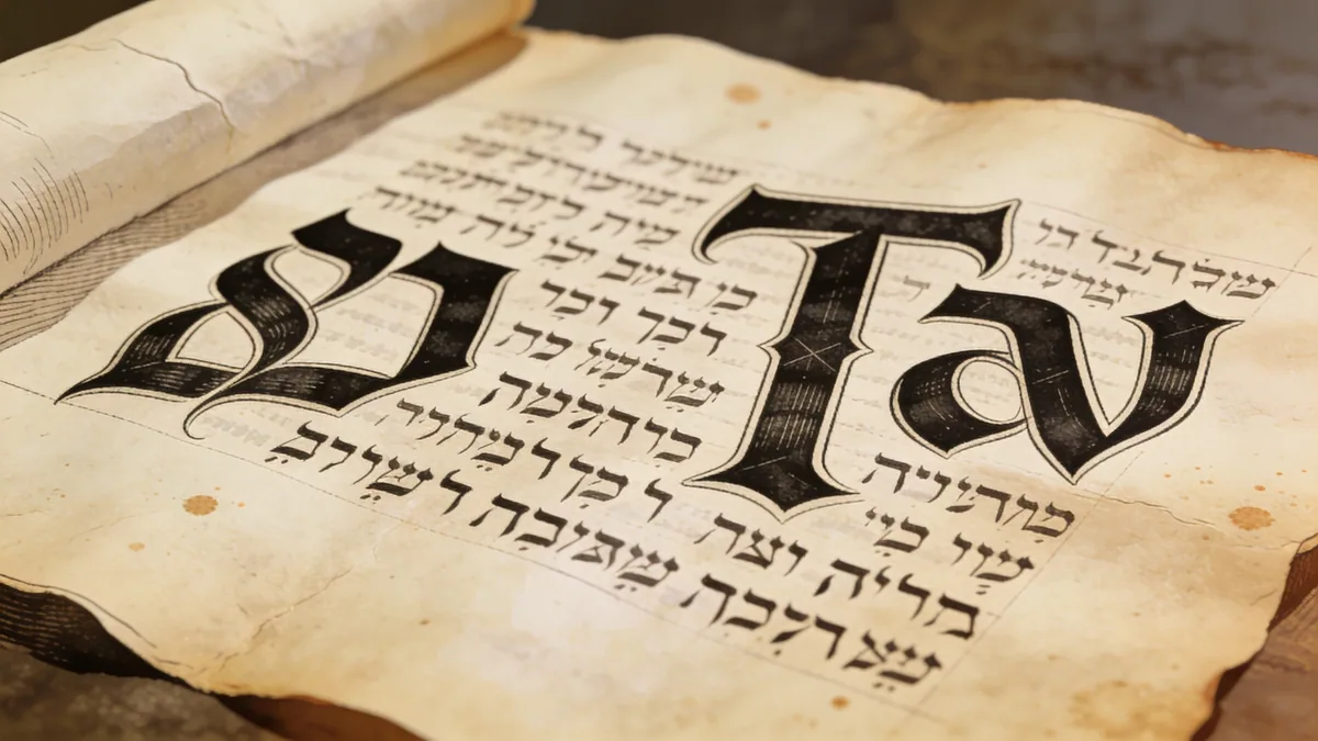 Visual depiction of Aleph Tav
