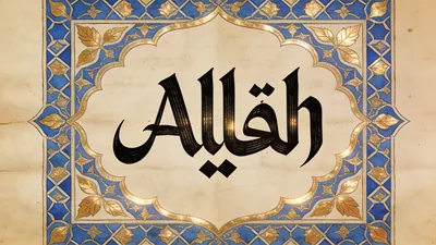 Visual depiction of Allāh in classical Arabic calligraphy