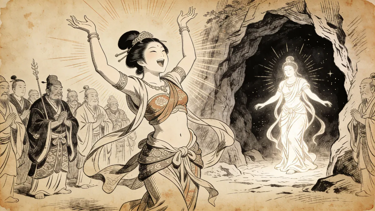 Visual depiction of Ame-no-Uzume