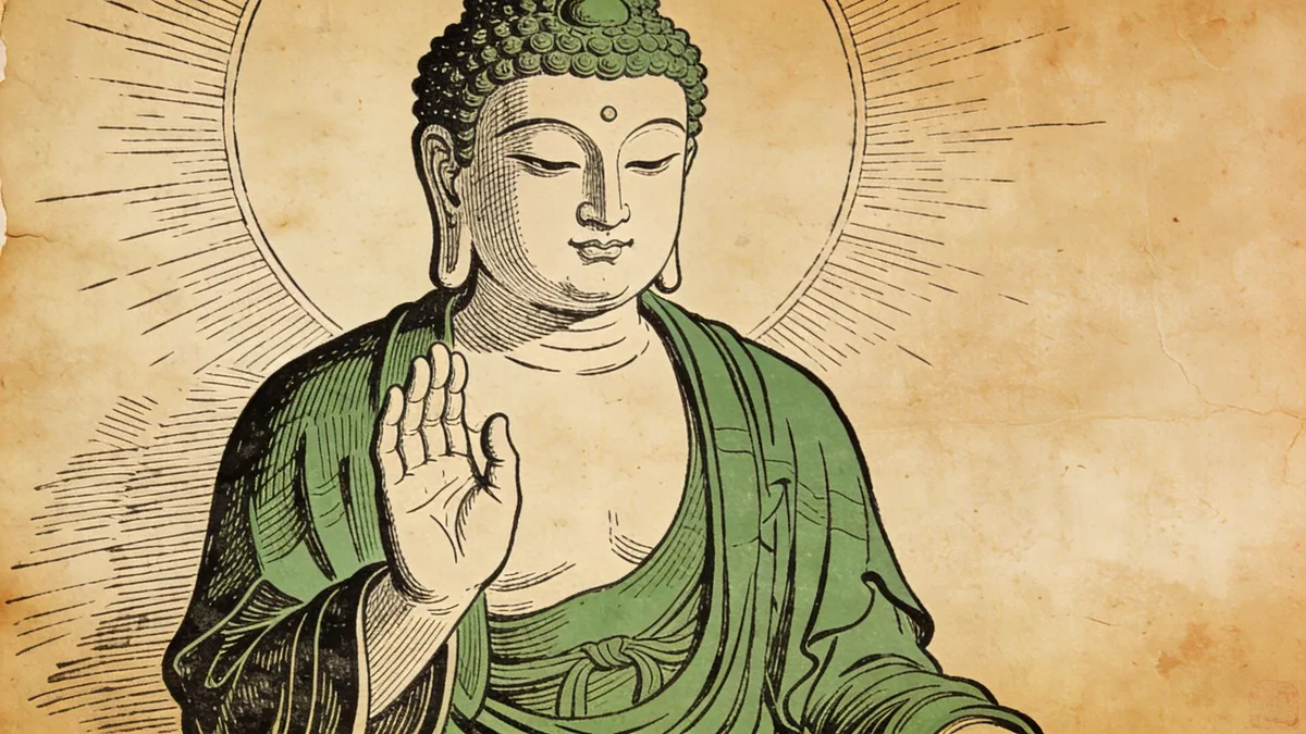 Visual depiction of Amoghasiddhi