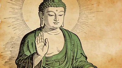 Visual depiction of Amoghasiddhi