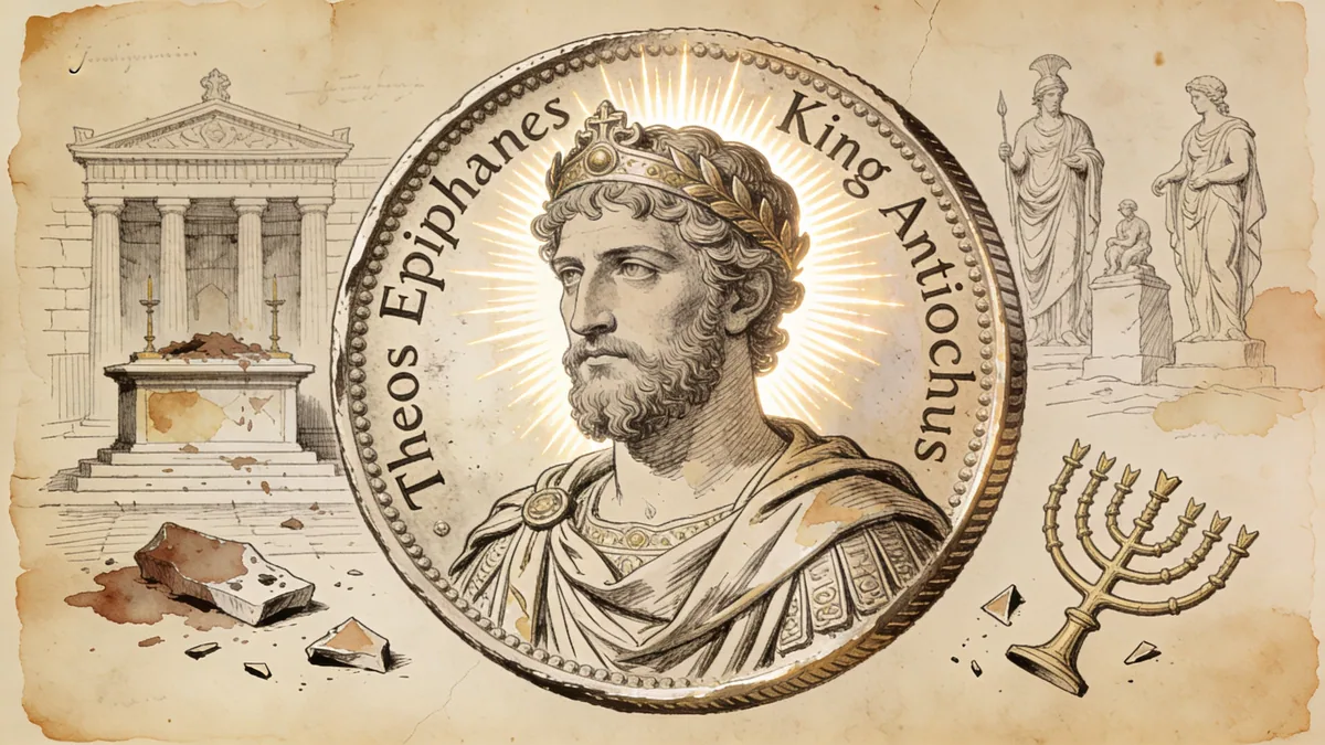 Visual depiction of Antiochus IV Epiphanes