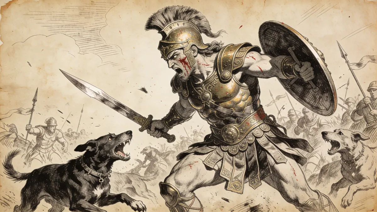 Visual depiction of Ares Enyalios