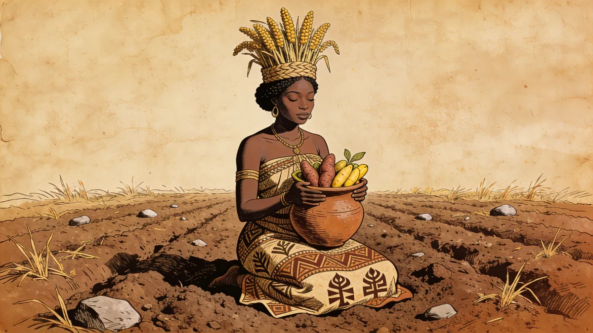 Visual depiction of Asase Afua