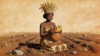 Visual depiction of Asase Afua