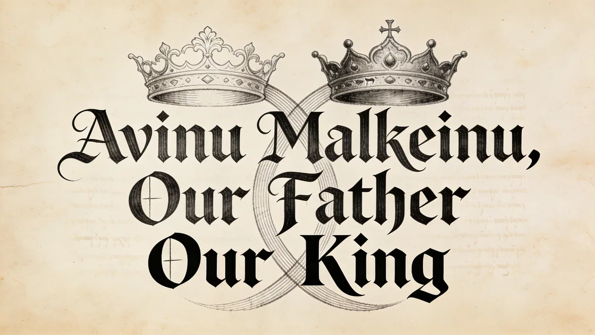 Visual depiction of Avinu Malkeinu