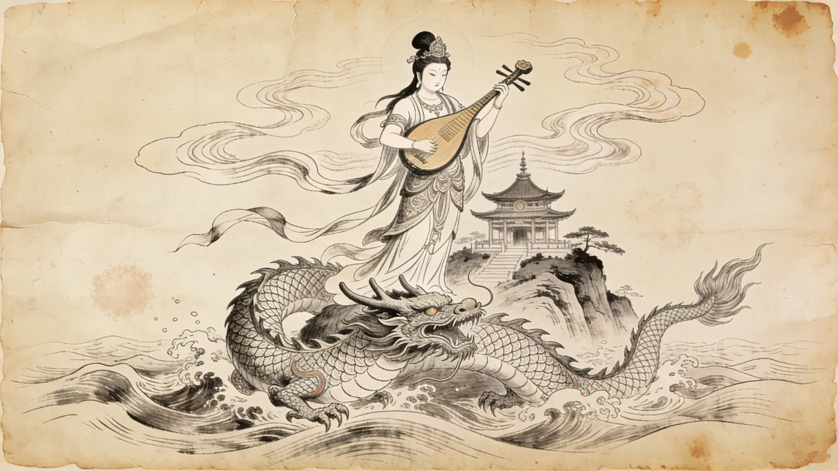 Visual depiction of Benzaiten