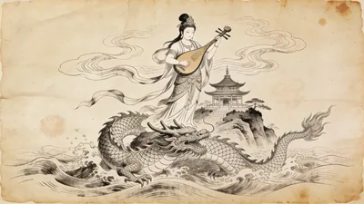 Visual depiction of Benzaiten