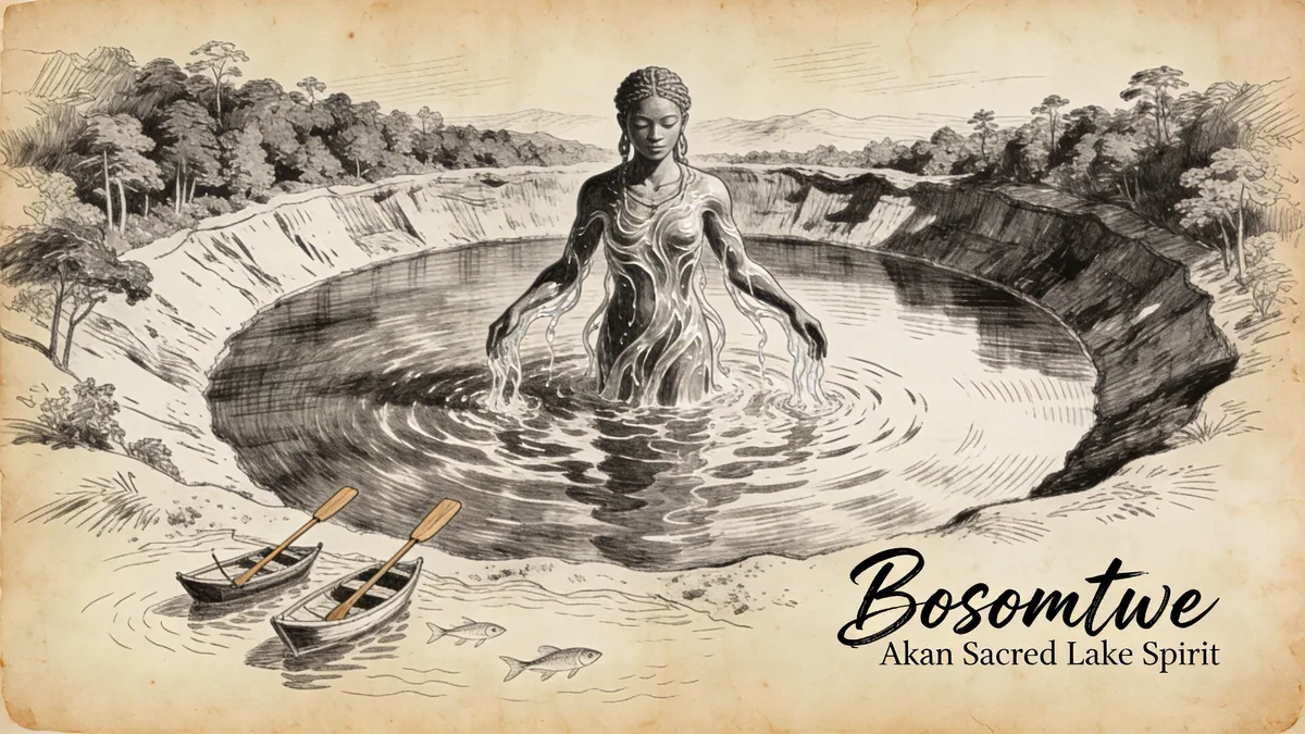 Visual depiction of Bosomtwe