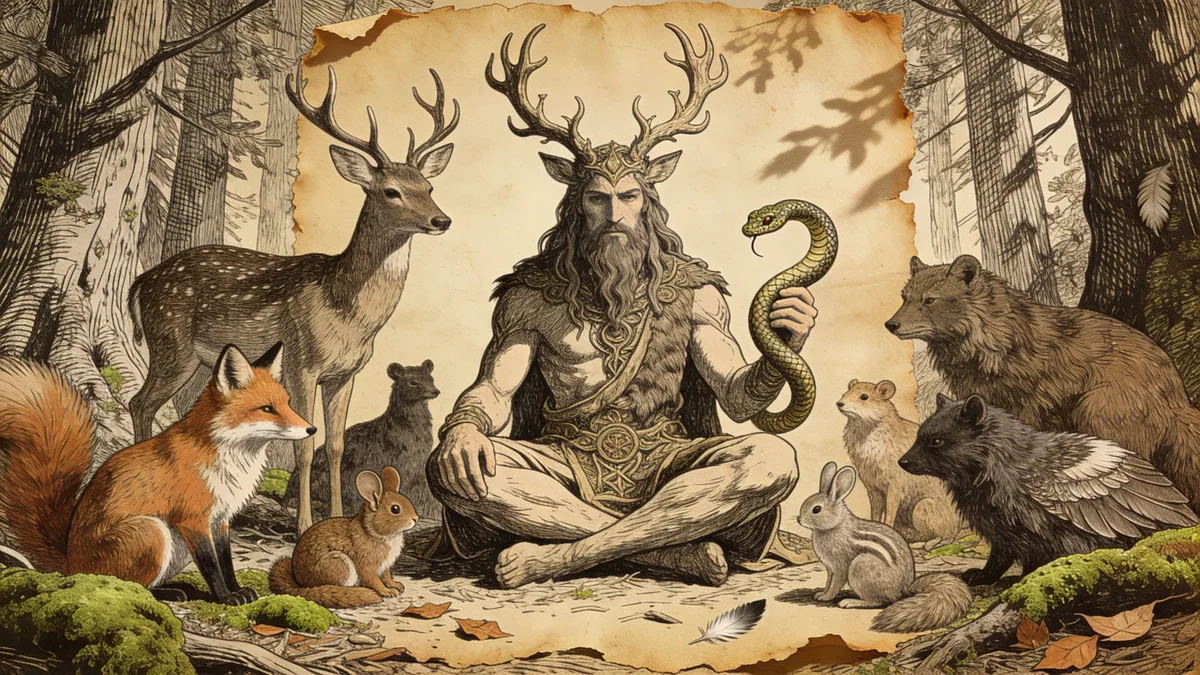 Visual depiction of Cernunnos