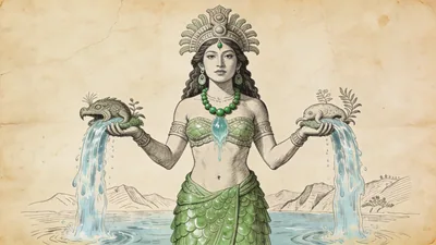 Visual depiction of Chalchiuhtlicue