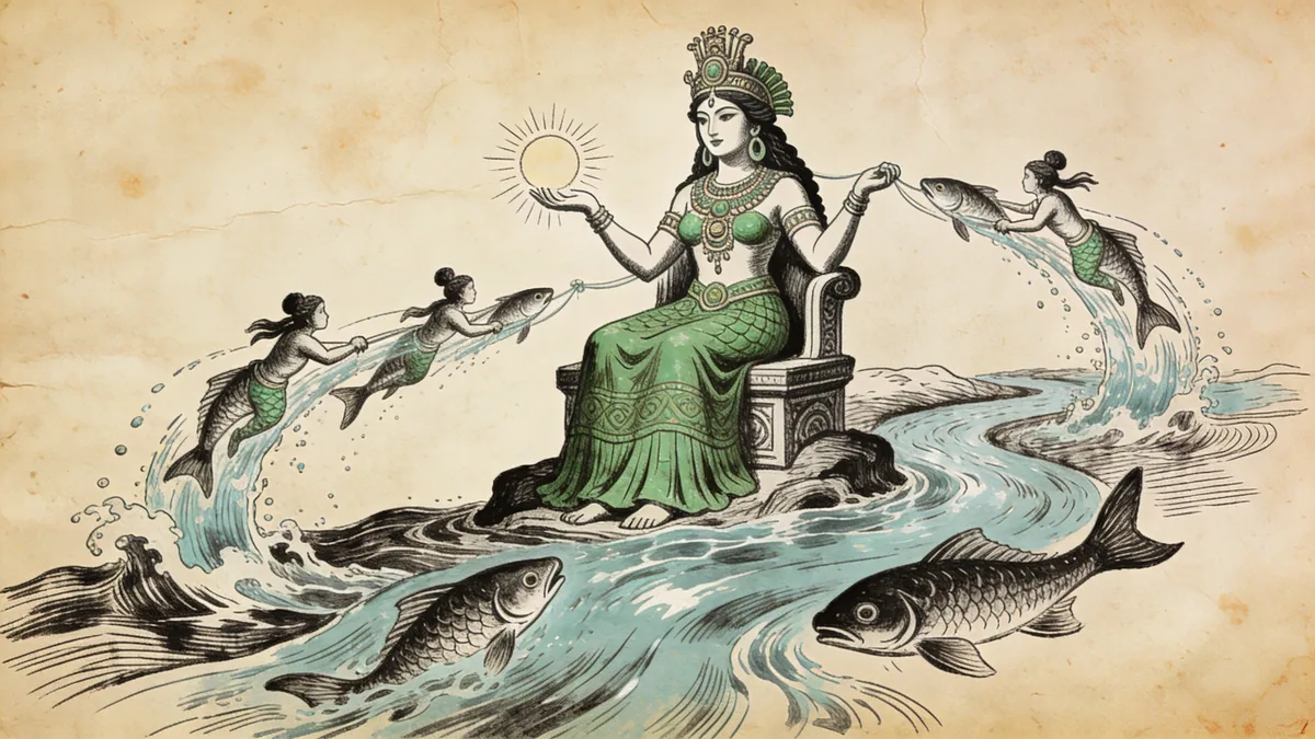 Visual depiction of Chalchiuhtlicue