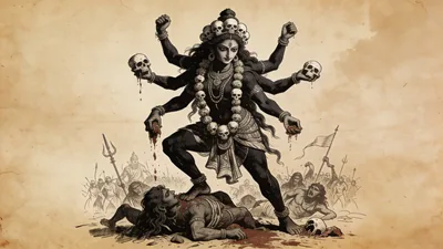 Visual depiction of Chamunda