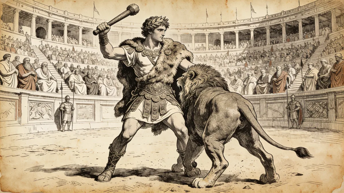 Visual depiction of Commodus