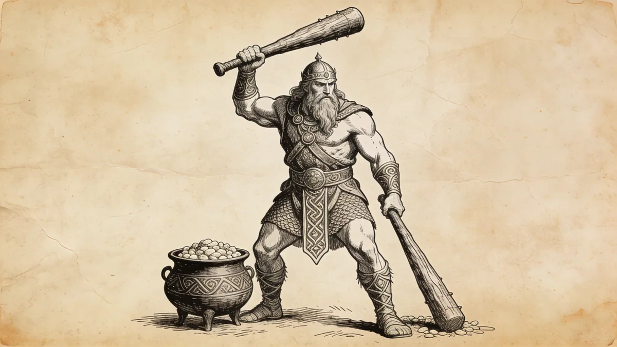 Visual depiction of The Dagda