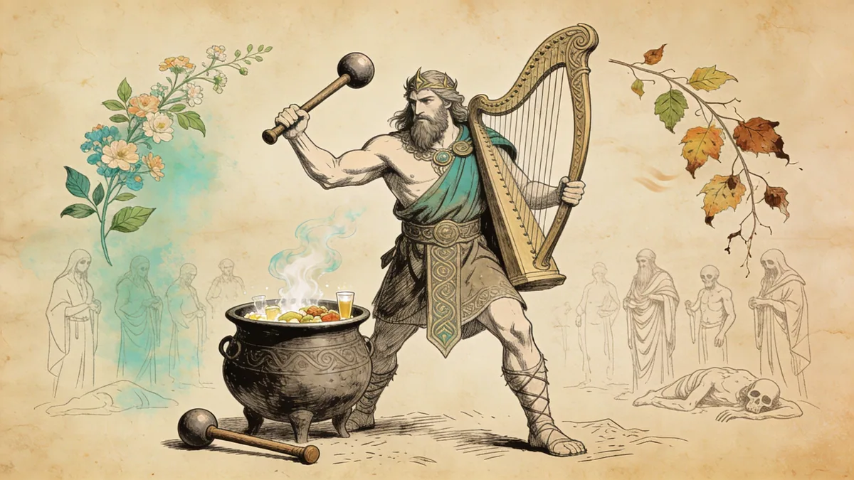 Visual depiction of The Dagda