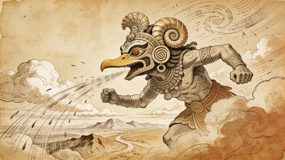 Visual depiction of Ehecatl