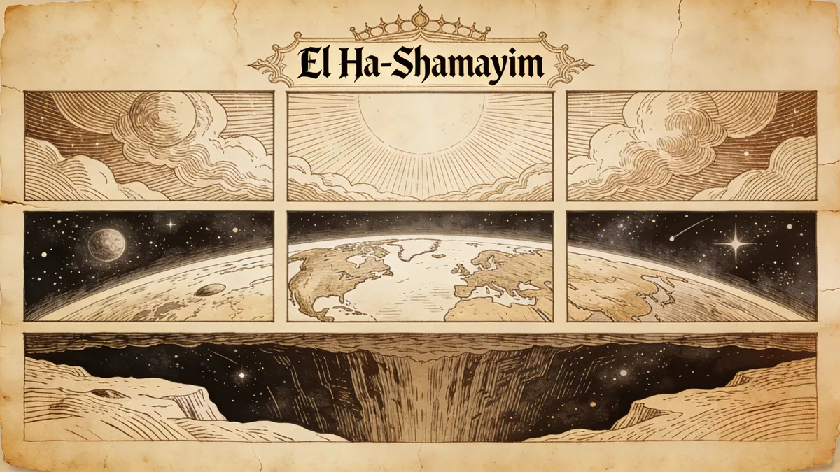 Visual depiction of El Ha-Shamayim