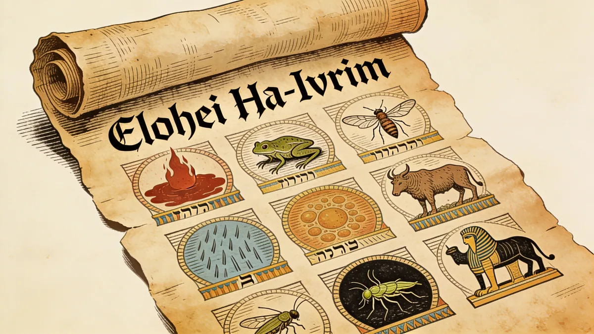 Visual depiction of Elohei Ha-Ivrim