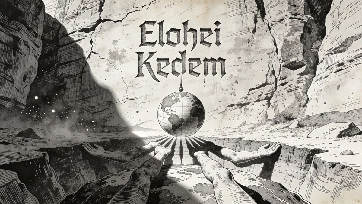 Visual depiction of Elohei Kedem
