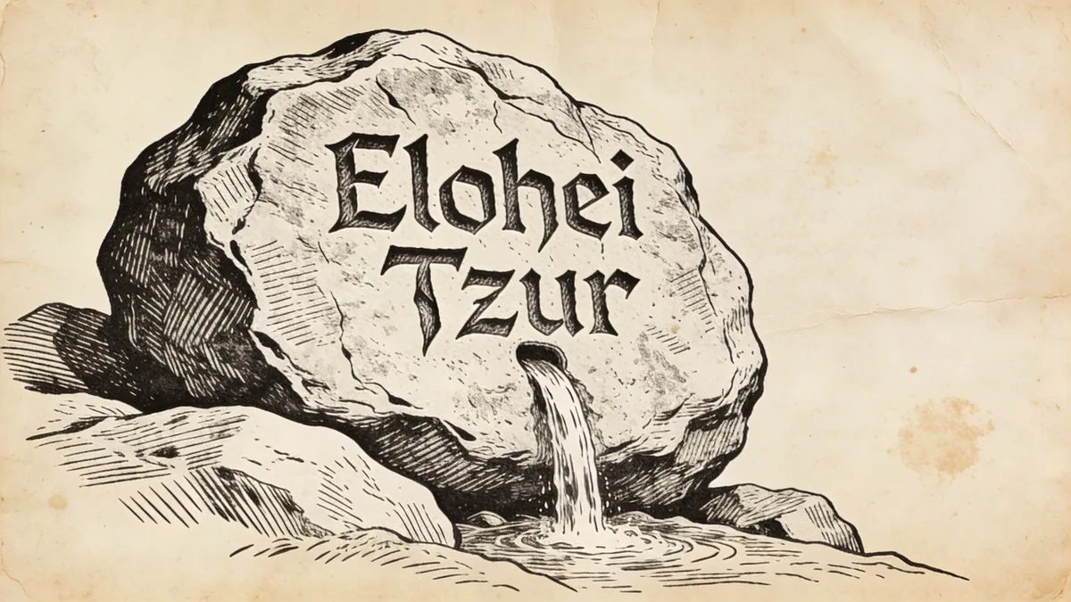 Visual depiction of Elohei Tzur