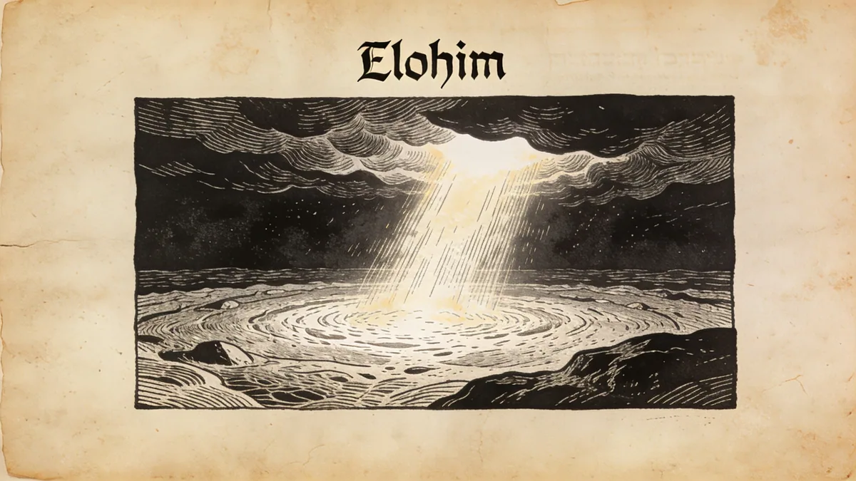 Visual depiction of Elohim