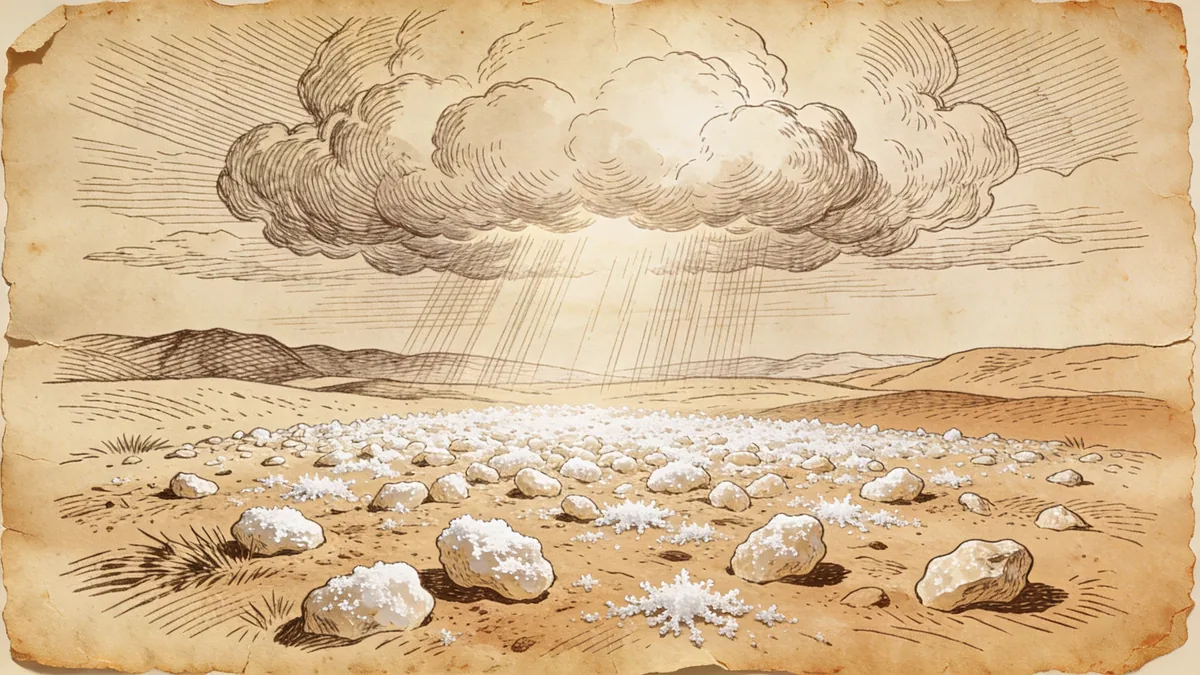 Hand-drawn ink illustration: Glory in the Cloud