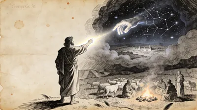 Visual depiction of Genesis 31