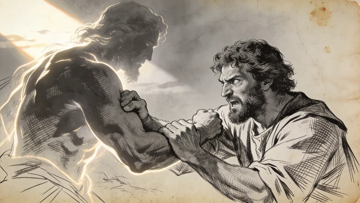 Visual depiction of Genesis 32