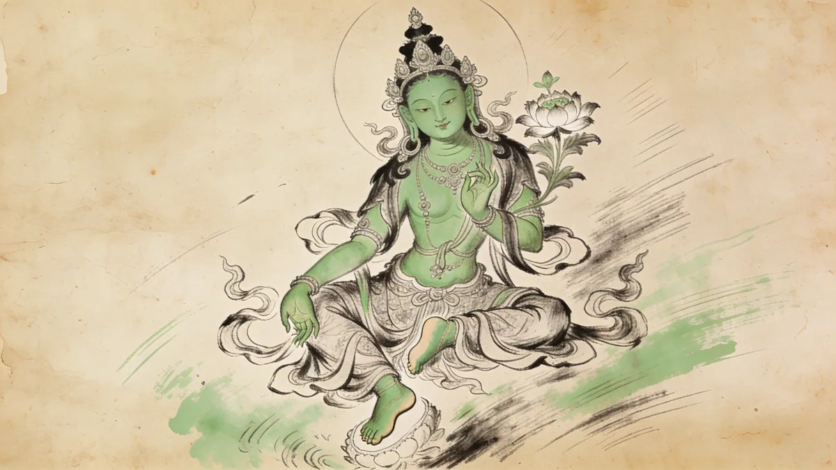 Visual depiction of Green Tara