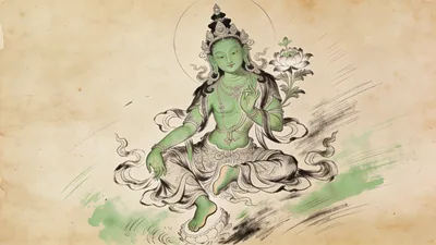 Visual depiction of Green Tara