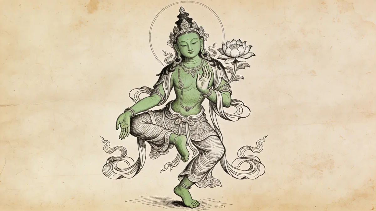 Visual depiction of Green Tara