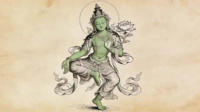 Visual depiction of Green Tara