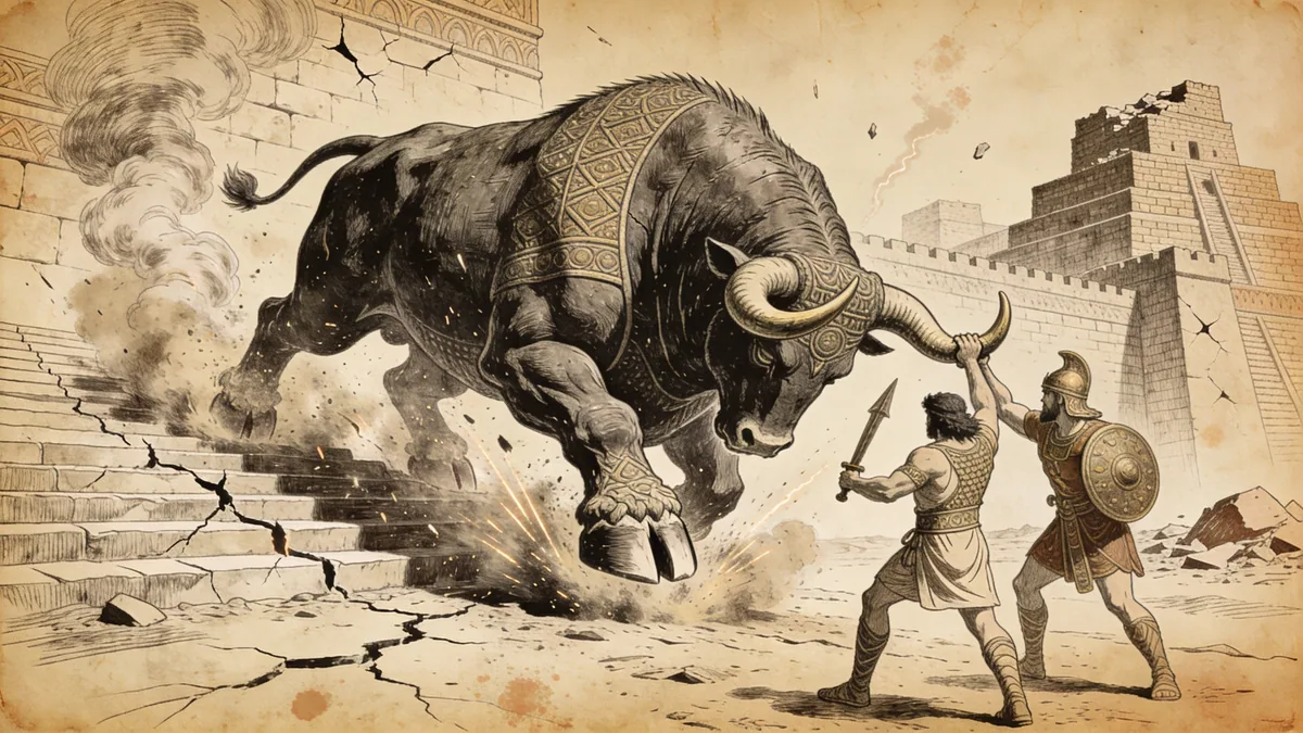Visual depiction of Gugalanna