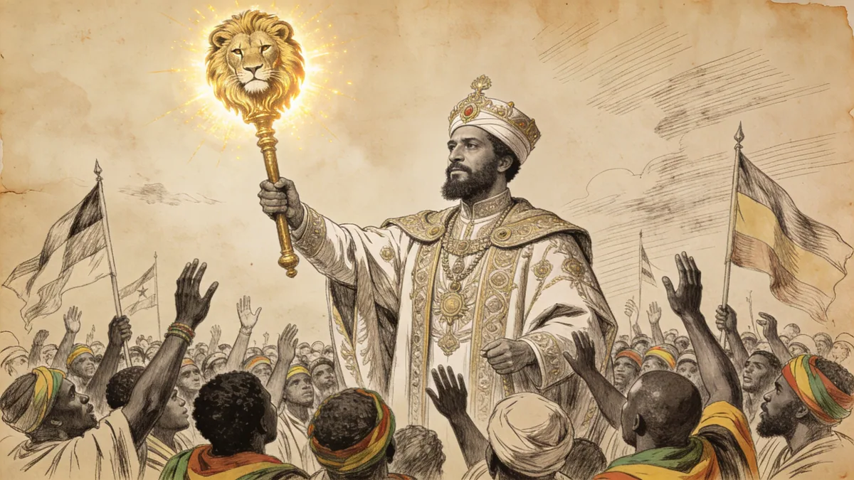Visual depiction of Haile Selassie