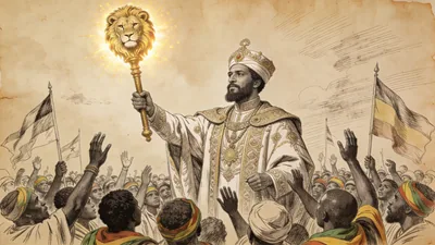 Visual depiction of Haile Selassie