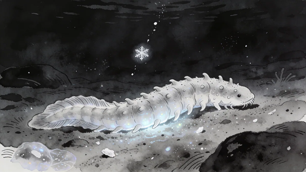 Visual depiction of An abyssal plain at crushing depth