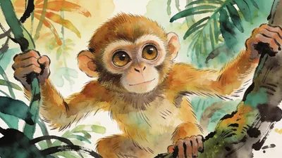 Visual depiction of An Eocene primate — small